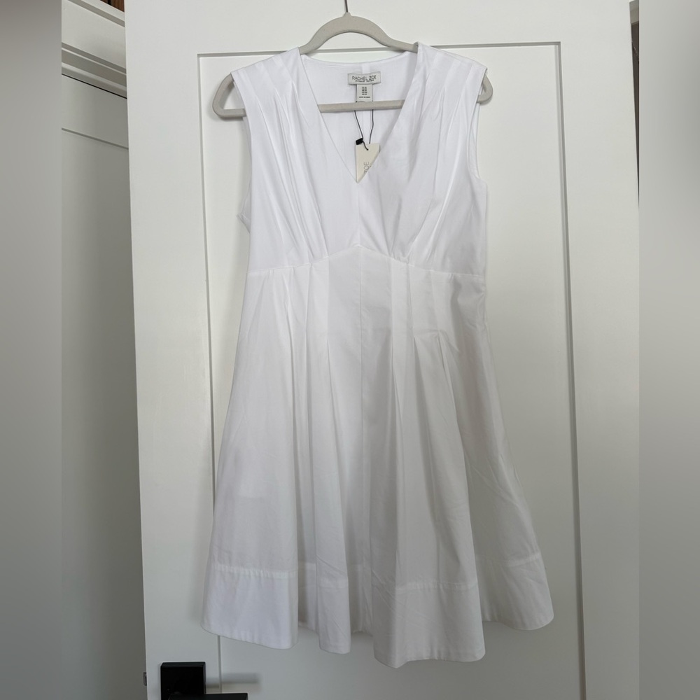 Rachel Zoe White V-Neck Mini Dress